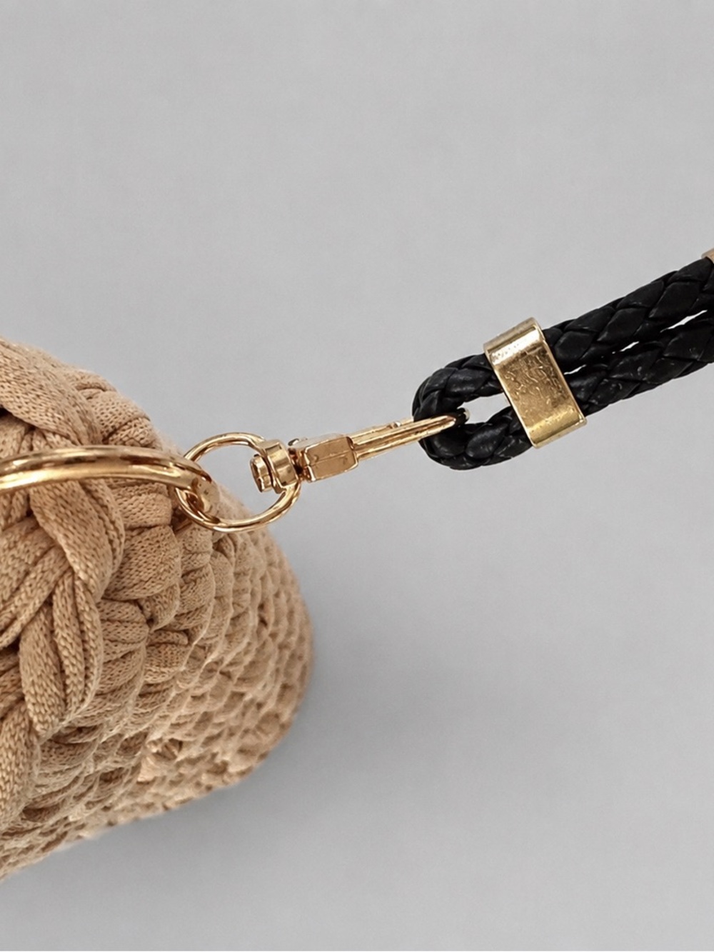 Handcrafted Cream Crochet Crossbody with Adjustable Strap - Picture 7 of 7